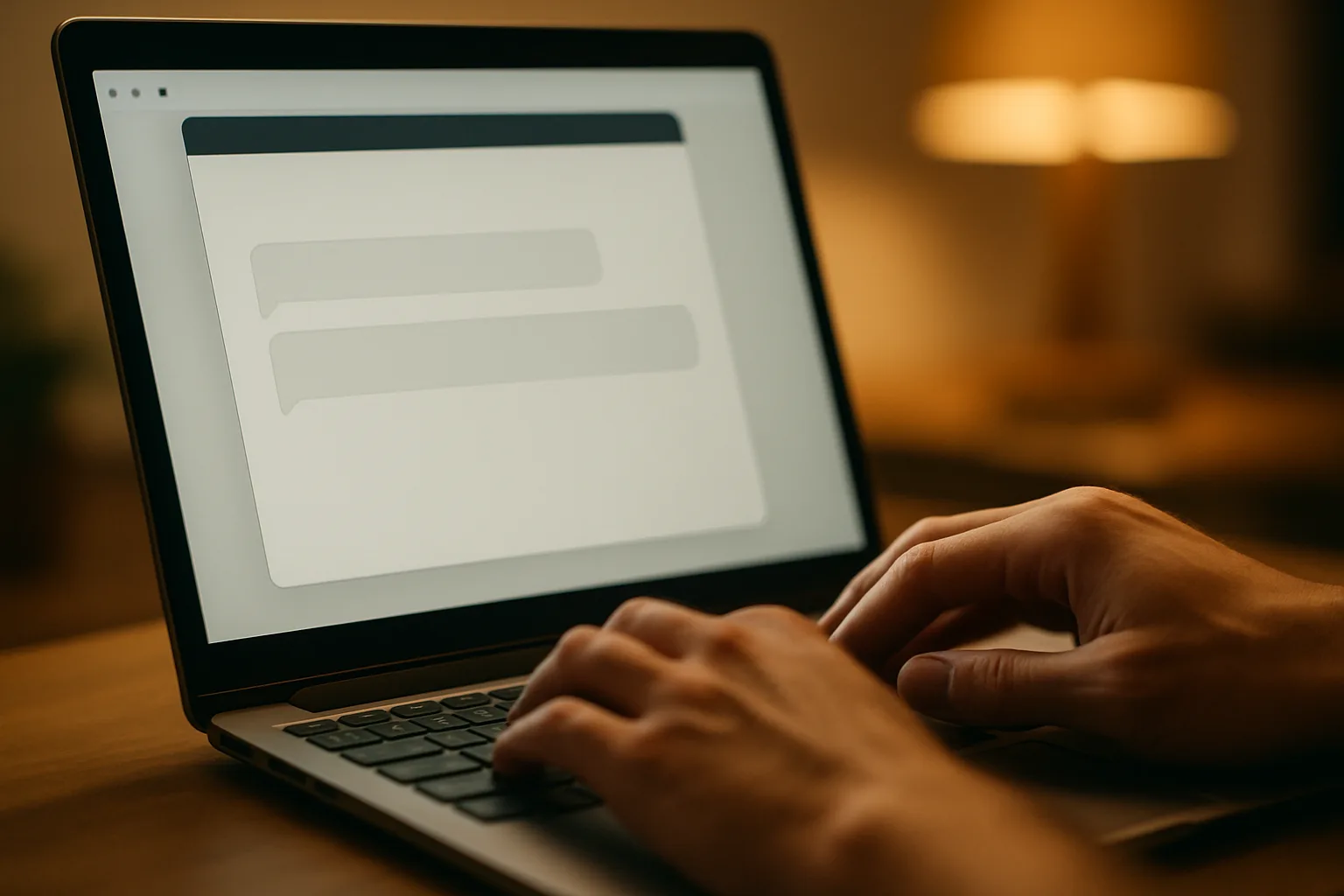 AI assistant chat widget on a business website answering a customer question accurately