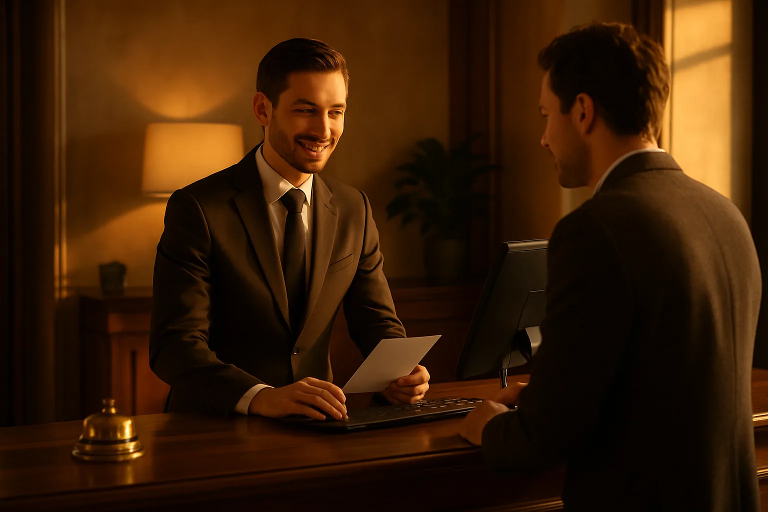 Hotel reception — the kind of business that benefits from a professional website built for direct bookings