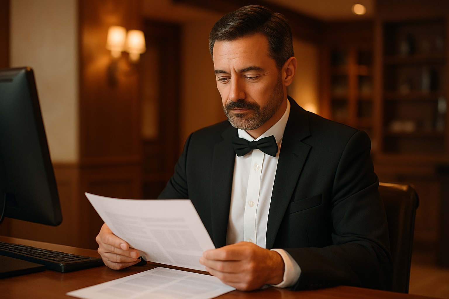 A business owner reviewing an AI website check report to understand how ChatGPT sees their site