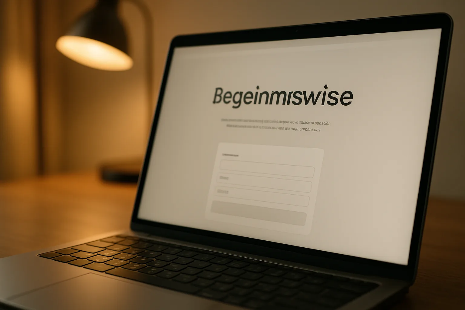 Professionelle deutschsprachige Business-Website auf einem Laptop-Bildschirm