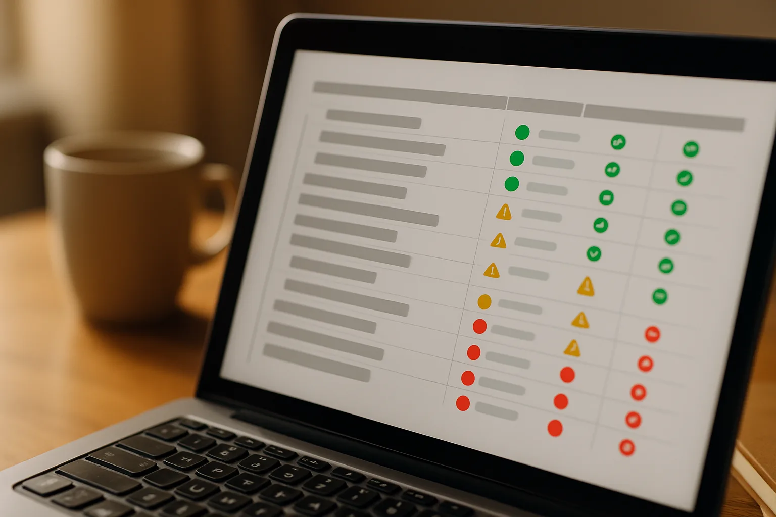 Website-Analyse-Report mit strukturierten Daten und Optimierungshinweisen